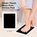 2-Pack Inkless Baby Hand and Footprint Kit - Mess Free Ink Pad for Newborn Keepsake, Dog Nose & Paw Print Kit, Clean Touch Ink Pad for Baby Hand & Footprints, Ideal New Mom Gifts (Jet Black, L) by TinyTreasures Baby Boutique