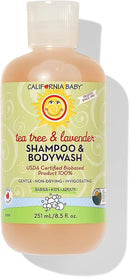 California Baby Tea Tree & Lavender Baby Shampoo And Body Wash - Allergy Tested Baby Soap and Toddler Shampoo, for Dry, Sensitive Skin, 100% Plant-Based - USDA Certified, 251 mL / 8.5 fl. oz. by TinyTreasures Baby Boutique