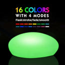 Solar Garden Lights Outdoor Glow Cobblestone Shape Lamp Garden Decor Light-White & RGB Light Waterproof Landscape Night Lights for Lawn/Patio/Path 1pc by GreenHaven Gardens