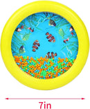 Musfunny Ocean Drum Wave Bead Drums Gentle Sea Sound Music Gift Musical Educational Sea Sound Drum Tool for Kid Child Baby (Yellow) by TinyTreasures Baby Boutique