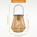 Solar Lanterns Outdoor Waterproof,Solar Lights for Outside Hanging Lights Outdoor Rattan Lantern Decoration for Garden, 2 Pack by GreenHaven Gardens
