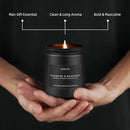 2 Pack Teakwood & Mahogany Candle | Scented Candles for Men, Man Gifts for Men - Masculine Candles - Soy Candle for Home Scented - 7oz Black Jar, Long Lasting by CozyNest Decor
