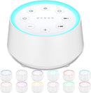 EasyHome Sleep Sound Machine White Noise Machines with 30 Soothing Sounds 12 Adjustable Night Light 10 Adjustment Brightness 32 Levels of Volume 5 Timers and Memory Function Kid Adult Travel by TinyTreasures Baby Boutique