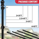 XIFAN Flag Pole Kit for Outside, 10 FT Heavy Duty Flagpole for Outdoor House in Ground, with Ground Spike for Garden Yard, Residential or Commercial by GreenHaven Gardens