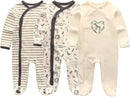 Kiddiezoom Baby and Toddler Boys'Snug Fit Footed One-Piece Romper Jumpsuit Cotton Cotton Footed Outfit by TinyTreasures Baby Boutique