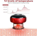 TISSCARE 5-in-1 Electric Cupping Massager Kit – 12-Level Temperature & Suction Control for Muscle Relaxation, Includes 2 Replaceable Cups by CozyNest Decor