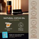 Gya Labs Cistus Essential Oil for Hair - 0.34 Fl Oz - 100% Pure Natural Cistus Oil for Diffuser, Skin, Aromatherapy & Candle Making Scent by CozyNest Decor