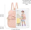 KL928 Girls Bowknot Polka Dot Cute Mini Backpack Small Daypacks Convertible Shoulder Bag Purse for Women by TinyTreasures Baby Boutique
