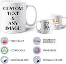 Custom Coffee Mug, Personalized Photo Text and Logo Ceramic Cup, Personalized Gifts for Dad Mom Girlfriend, Best Friend, Christmas Gifts, Party Favors Mug 11oz White Bulk Wholesale by TinyTreasures Baby Boutique