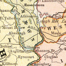 Vintage Map of Ireland 1883