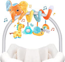 Koty Car Seat Toys, Spiral Car Seat Toy for Infant, Baby Stroller Toys Hanging Crib Activity Toy for CarSeat Crib Bed Stroller, Elephant Hanging Rattle Gifts for Babies 0-6 Months (Orange Elephant) by TinyTreasures Baby Boutique