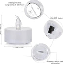 LED Tea Lights Candles- 100Pack Flameless Candles Realistic and Bright Flickering Long Lasting 200Hours for Holiday Celebration,Party, Home Decoration WarmWhite,Battery Operated by GreenHaven Gardens