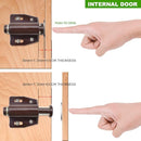 12Pack Magnetic Touch Push to Open Door Latch for Heavy Duty Door Push Release Latch Kitchen Drawer Push Catch Pop Out Latch Kitchen Closet Door Closing (Brown) by TinyTreasures Baby Boutique