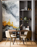 Gray and Gold Marble Stone Quartz Mural Wall Sticker