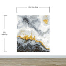 Gray and Gold Marble Stone Quartz Mural Wall Sticker