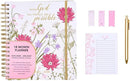 Votum August 2025 to January 2027 Large Back to School Academic Planner- Daily, Weekly & Monthly Organizer with Pens, Stickers, Sticky Notes, and a Sturdy Cover - With God All Things Possible by TinyTreasures Baby Boutique
