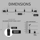 150LIGHTS WARM WHITE Extra-Bright With End Connectors Christmas Decorative Lights 9.72m UL Certified Mini String Light Set Waterproof for Home Garden Holiday Christmas Tree Party Patio Wedding by CozyNest Decor