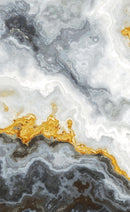 Gray and Gold Marble Stone Quartz Mural Wall Sticker