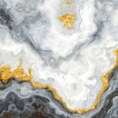 Gray and Gold Marble Stone Quartz Mural Wall Sticker