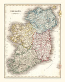 Vintage Map of Ireland 1832