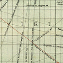 Vintage Map of the Irish Channel 1905