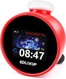 Kids Alarm Clock, Ok to Wake Clock for Kids, Sleep Trainer Clock for Toddler, Adorable Digital Alarm Clock, AI Voice Clock with Chat and 12 White Noise Sound Machine, Time Management Gift for Children by TinyTreasures Baby Boutique