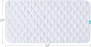 Waterproof Crib Mattress Protector Pad Cover 2 Pack 28" x 52", Anti Slip & Absorbent Waterproof Bed Pads for Standard Crib/Toddler Bed Quilted Machine Washable (Quilted Improved Thickness) White by TinyTreasures Baby Boutique