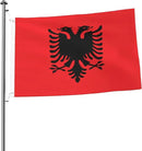 Albania Albanian Flag Garden Yard House 2x3 ft Flags Double Sided Print Banner Indoor Outdoor Party Home Decorations for Boat Dorm House Balcony by GreenHaven Gardens