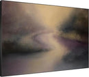 SIGNWIN 46"x60" Extra Large Framed Wall Art Golden Light River Path Dreamy Impressionist Landscape Illustration for Home Living Room Bedroom Decor (Frame Assembly Required) by CozyNest Decor