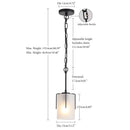 Adjustable Cylindrical Pendant Light