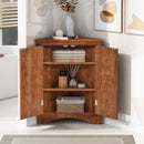 Triangle Bathroom Storage Cabinet With Adjustable Shelves, Freestanding Floor Cabinet For Home Kitchen by HouseOfZazla