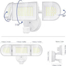iMaihom 150W Motion Sensor Light Outdoor, 15000LM 6500K LED Security Floodlights, 3 Adjustable Head Motion Detection Light IP65 Waterproof for Yard Garage White 2pack by GreenHaven Gardens