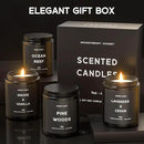 Scented Candles, 9oz×4 Scented Candles for Men, Soy Candle Gifts for Men, Personalized Blessing Minimalist Men's Candle by CozyNest Decor