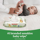 Huggies Natural Care Sensitive Baby Wipes, Unscented, Hypoallergenic, 99% Purified Water, 9 Flip-Top Packs (3 packs of 3), 504 Total Wipes (56 Wipes per pack), Packaging May Vary by TinyTreasures Baby Boutique