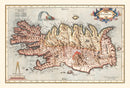 Vintage Map of Iceland 1623