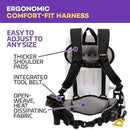 ProTeam Backpack Vacuums, ProVac FS 6 Commercial Backpack Vacuum with HEPA Media Filtration and Restaurant Tool Kit, 6 Quart, Corded by CozyNest Decor