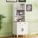 On-Trend Farmhouse Storage Cabinet with Adjustable Shelves