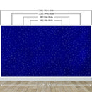 Starry Night on a Deep Blue Midnight Sky Wall Mural Decal.