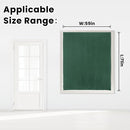 Blackout Curtains for Bedroom Stick On Curtains Window Shades Pull Down Blackout Window Cover No Drillng Self Adhesive Curtains No Rod Small Curtain, 59" W X 71" L, Dark Green, 1 Panel by TinyTreasures Baby Boutique