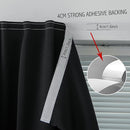 Adhesive Blackout Curtains- Self Stick Shades Window Blinds Curtains No Rod Needed Easy to Hang Curtains, Use for Bedroom, Living Room, Dining Room, Kitchen, Home Office, 59"W X 71"L, Black, 1 Panel by TinyTreasures Baby Boutique