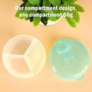Accmor Baby Formula Dispenser On The Go, Formula Container to Go, Non-Spill Rotating Three-Compartment Formula Dispenser and Snack Storage Container for Infant Toddler Traveling by TinyTreasures Baby Boutique