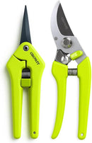 2-Pack Stainless Steel Gardening Scissors, Pruning Shears and Clippers for Gardening by GreenHaven Gardens