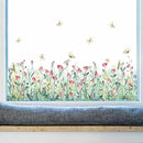 Set of 28x20 Inch Size Hello Spring Summer Window Cling Sticker Tulip, Flower and Butterfly Window Stickers, Spring and Summer Decor, Home, Shop, Party Window Glass Display Stickers (Floral) by CozyNest Decor