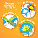 Imagimake Mandala Art Kit | Watercolor Paint Set | 12 Exciting Mandala Projects in Arts and Crafts for Kids Ages 8-12-14-16 | Craft Kits for Adults & Kids | 8 Year Old Girl Birthday Gifts by TinyTreasures Baby Boutique