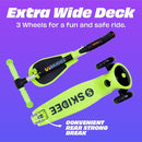 SKIDEE Kick Scooters for Kids Ages 3-5, Adjustable Height Foldable Scooter with Removable Seat, 3 LED Light Wheels, Rear Brake, Wide Standing Board, Suitable Up to 12 Year Old Boys/Girls by TinyTreasures Baby Boutique