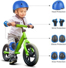 DaCool Kids Bike Helmet Set Skateboard Knee Pads - Kids Helmet Elbow Pads Wrist Guards Adjustable for 3~10yrs Girl Boy Kids Protective Gear Set for Sport Cycling Bike Roller Skating Scooter by TinyTreasures Baby Boutique