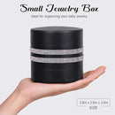 CONBOLA Jewelry Holder Organizer, Christmas Gifts Ideas for Women, Small Jewelry Storage Box Earring Holder, 5-Layer Rotating Jewelry Storage Tray with Lid for Bracelets Rings Bracelets by TinyTreasures Baby Boutique
