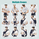 Baby Carrier, 3-in-1 Baby Carrier Newborn to Toddler with Hip Seat (Ergonomic M Position) for 0-36 Month/7-45lbs, Adjustable Size for Enhanced Lumbar Support,Perfect for On-The-go, Dark Blue by TinyTreasures Baby Boutique