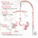 Baby Crib Mobile - Elephant Mobile for Crib with 25 Inches Mobile Arm and 35 Lullabies Musical Box, 3 Modes Digital, Volume Control, Essential Gift for Infant Boys Girls Bedroom Hanging Decor by TinyTreasures Baby Boutique