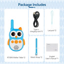 Retevis RT30W Walkie Talkies for Kids Rechargeable, Owl Toys for Kids Birthday Gifts, Toy Walkie Talkie Watch with LED Eyes, for Boys Girls Outdoor Camping Hiking Family Games (1 Pair) by TinyTreasures Baby Boutique